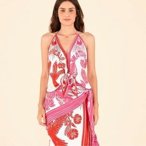 Farm Rio Vicose Halter Tank/Blouse- size small, never worn, new with tags